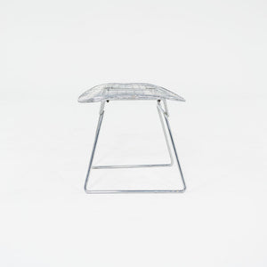 1970s Harry Bertoia for Knoll Bird Ottoman in Steel w/ Polished Chrome Finish