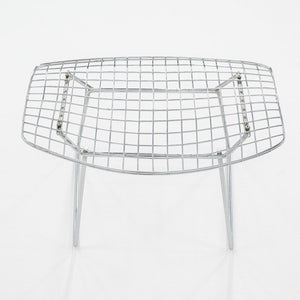 1970s Harry Bertoia for Knoll Bird Ottoman in Steel w/ Polished Chrome Finish