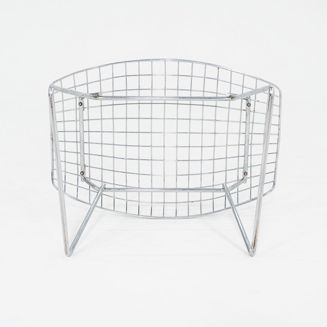 1970s Harry Bertoia for Knoll Bird Ottoman in Steel w/ Polished Chrome Finish