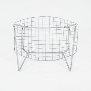 1970s Harry Bertoia for Knoll Bird Ottoman in Steel w/ Polished Chrome Finish