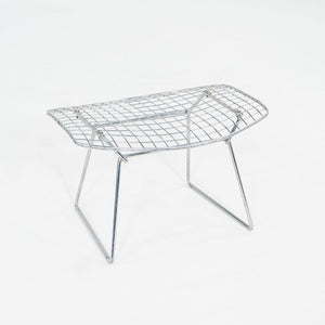 1970s Harry Bertoia for Knoll Bird Ottoman in Steel w/ Polished Chrome Finish