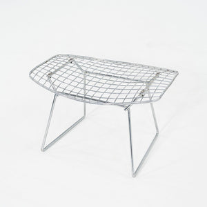 1970s Harry Bertoia for Knoll Bird Ottoman in Steel w/ Polished Chrome Finish