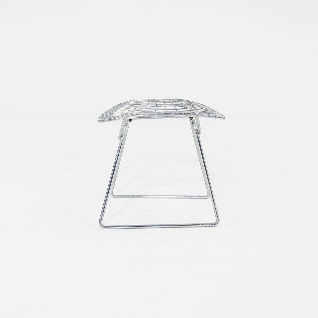 1970s Harry Bertoia for Knoll Bird Ottoman in Steel w/ Polished Chrome Finish