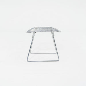 1970s Harry Bertoia for Knoll Bird Ottoman in Steel w/ Polished Chrome Finish