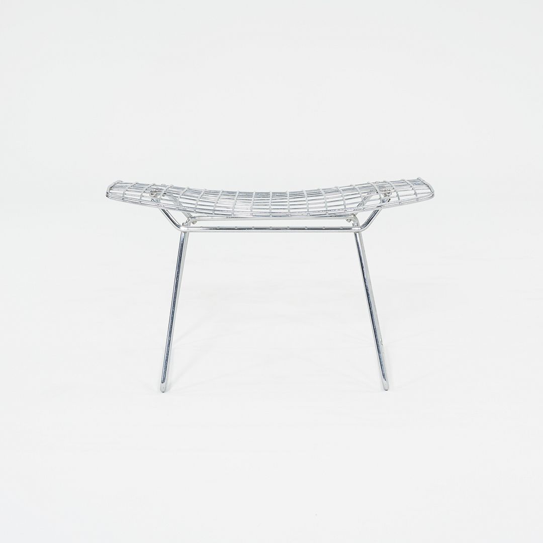1970s Harry Bertoia for Knoll Bird Ottoman in Steel w/ Polished Chrome Finish