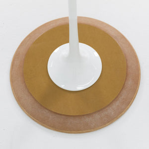 SOLD 2022 Tulip Side Table, Model 16OTR by Eero Saarinen for Knoll in Oak with 16 inch Top