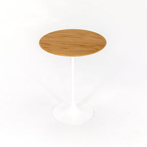 2022 Tulip Side Table, Model 16OTR by Eero Saarinen for Knoll in Oak with 16 inch Top