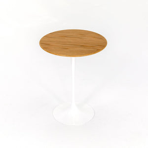 SOLD 2022 Tulip Side Table, Model 16OTR by Eero Saarinen for Knoll in Oak with 16 inch Top