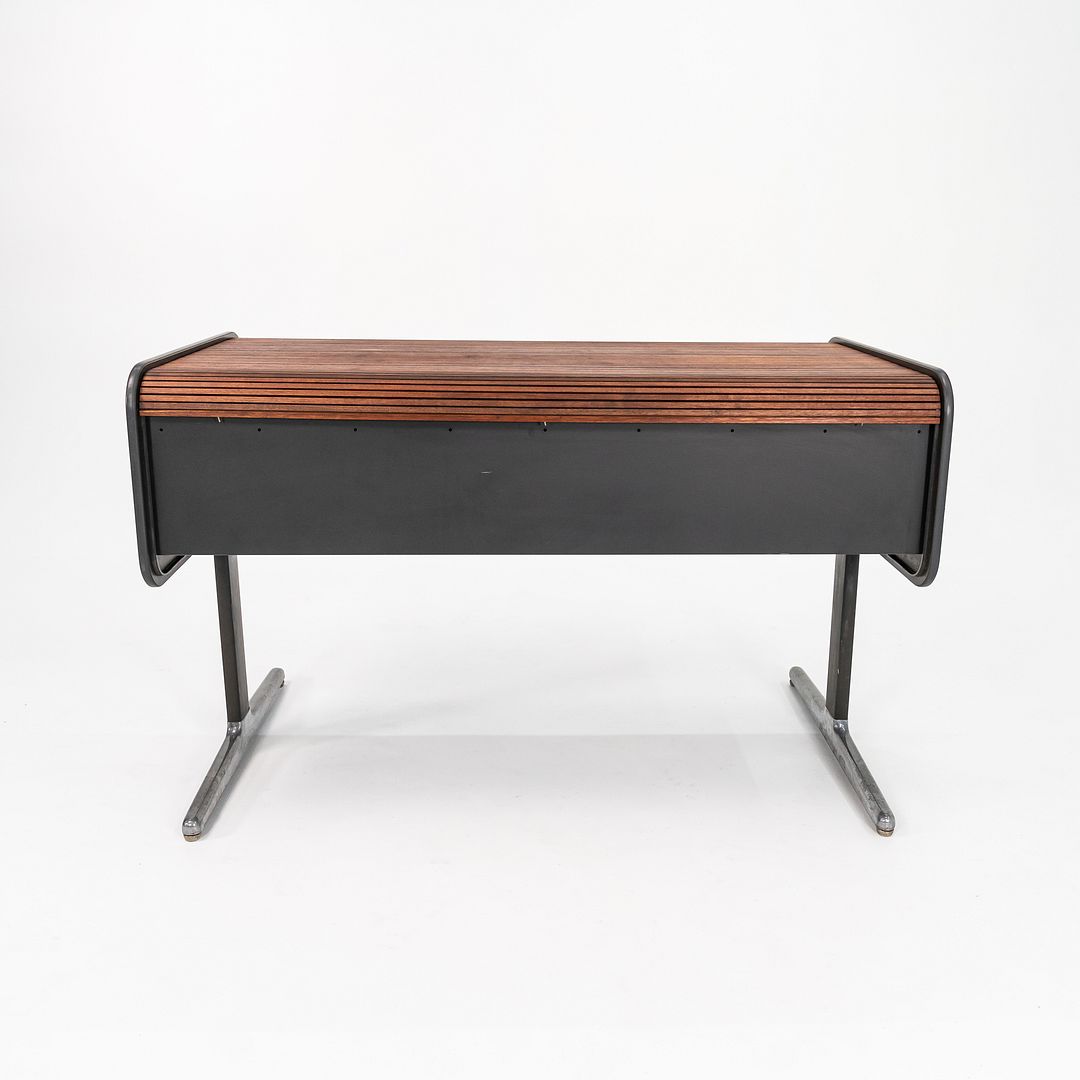 1975 Action Office II Series Roll-Top Desk by George Nelson for Herman Miller in Walnut