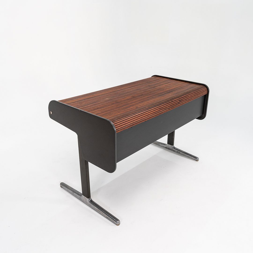 1975 Action Office II Series Roll-Top Desk by George Nelson for Herman Miller in Walnut