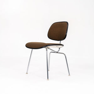 1970s Herman Miller Eames DCMU Chair with Brown Alexander Girard Hopsack Fabric