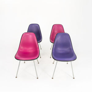 SOLD 1970s Set of Four Herman Miller Eames DSX Dining Chairs with H Bases