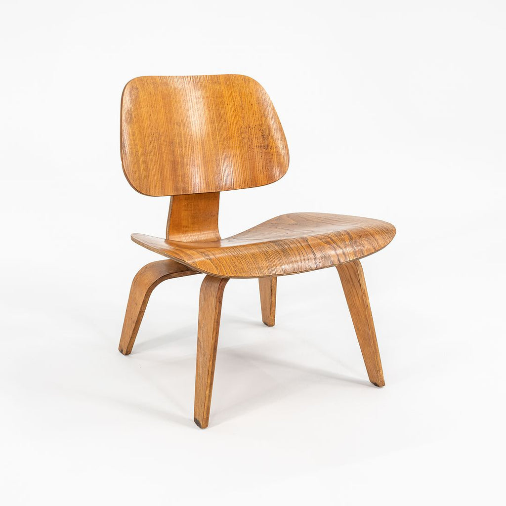 SOLD 1954 LCW Lounge Chair by Ray and Charles Eames for Herman Miller in Calico Ash