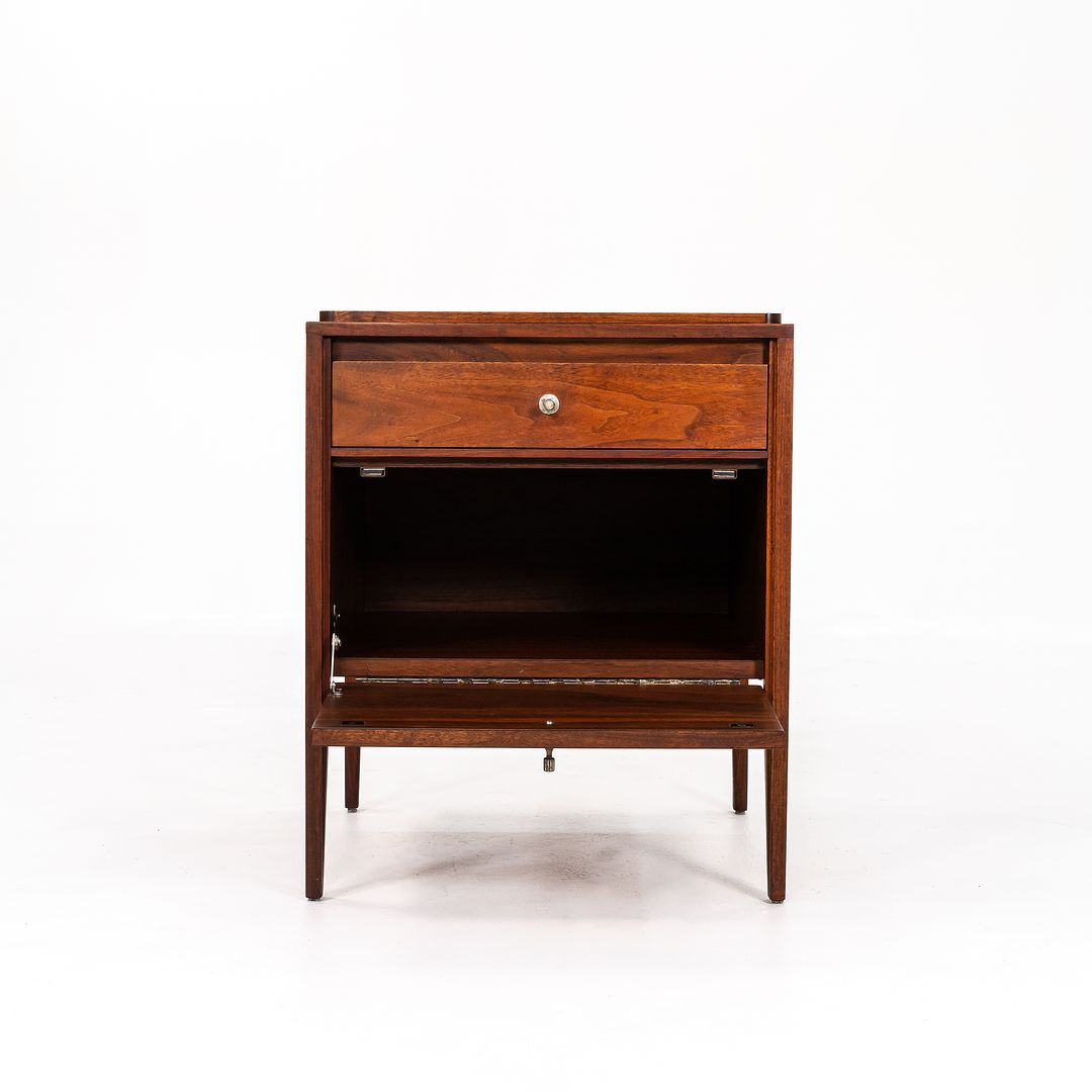 SOLD 1960s Grand Rapids Walnut Nightstand Cabinet by Paul McCobb for W D ROSE MOD