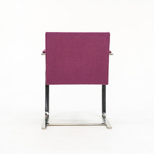 1960s Set of Four Stainless Steel Flat Bar Brno Armchairs, Model MR50, by Mies van der Rohe and Lily Reich