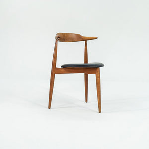 1960s FH4104 Heart Chair by Hans Wegner for Fritz Hansen in Oak w/ Leather Seat