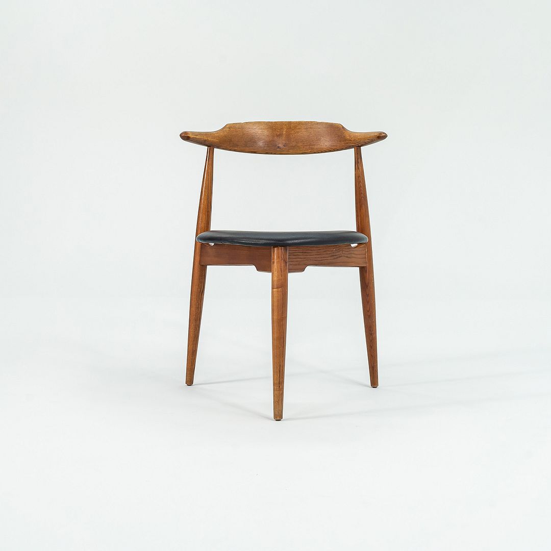 1960s FH4104 Heart Chair by Hans Wegner for Fritz Hansen in Oak w/ Leather Seat