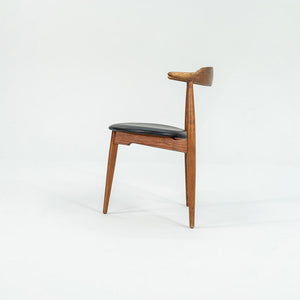 1960s FH4104 Heart Chair by Hans Wegner for Fritz Hansen in Oak w/ Leather Seat