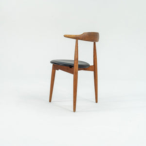 1960s FH4104 Heart Chair by Hans Wegner for Fritz Hansen in Oak w/ Leather Seat