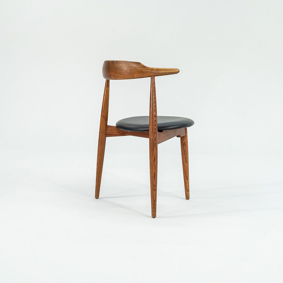 1960s FH4104 Heart Chair by Hans Wegner for Fritz Hansen in Oak w/ Leather Seat