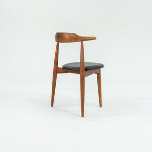 1960s FH4104 Heart Chair by Hans Wegner for Fritz Hansen in Oak w/ Leather Seat