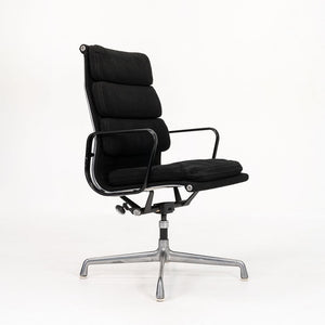 1979 Soft Pad Executive Desk Chair by Charles and Ray Eames for Herman Miller in Black Hopsack Fabric