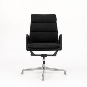 1979 Soft Pad Executive Desk Chair by Charles and Ray Eames for Herman Miller in Black Hopsack Fabric