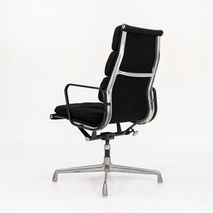 1979 Soft Pad Executive Desk Chair by Charles and Ray Eames for Herman Miller in Black Hopsack Fabric