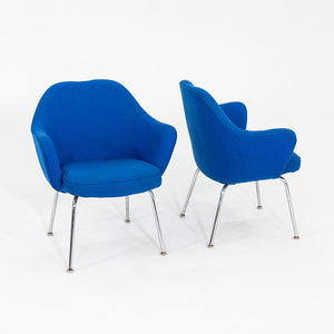 1960s Pair of Eero Saarinen Knoll Full-Back Executive Arm Chairs, Model 68 UPC