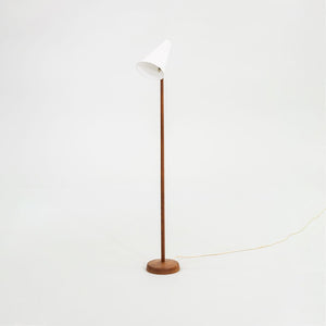 1960S Floor Lamp By Uno and Osten Kristiansson For Luxus in Teak and Acrylic