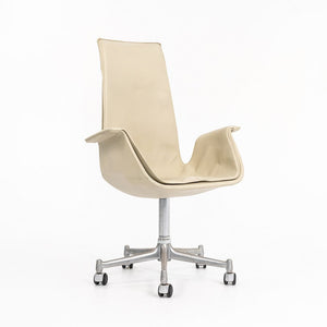 1970s FK6725 Bird Chair by Preben Fabricius and Jorgen Kastholm for Alfred Kill International in Ivory Leather