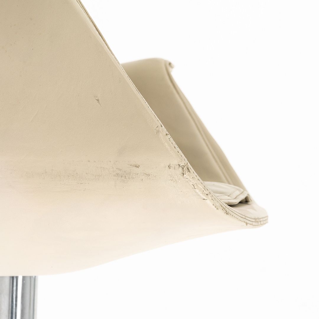 1970s FK6725 Bird Chair by Preben Fabricius and Jorgen Kastholm for Alfred Kill International in Ivory Leather