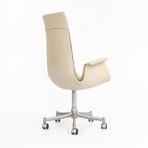 1970s FK6725 Bird Chair by Preben Fabricius and Jorgen Kastholm for Alfred Kill International in Ivory Leather