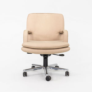 1990s Geiger / Brickel Associates Executive Desk Chair in Tan Fabric 4x Avail