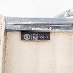 2010s Herman Miller Eames Aluminum Group Management Desk Chair in Cream Leather