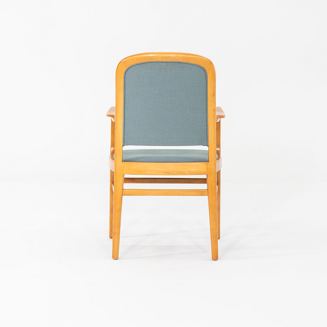 1970s Set of 12 Jack Lenor Larsen Furniture Dining Arm Chairs in Maple
