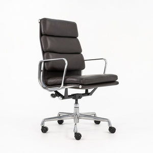 1999 Soft Pad Executive Desk Chair by Charles and Ray Eames for Herman Miller in Brown Leather, 5x Available