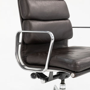 1999 Soft Pad Executive Desk Chair by Charles and Ray Eames for Herman Miller in Brown Leather, 5x Available