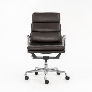 1999 Soft Pad Executive Desk Chair by Charles and Ray Eames for Herman Miller in Brown Leather, 5x Available