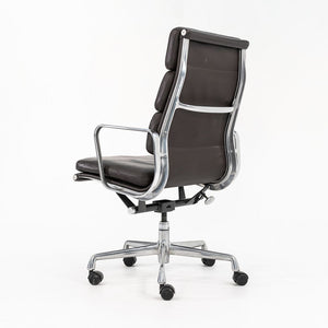1999 Soft Pad Executive Desk Chair by Charles and Ray Eames for Herman Miller in Brown Leather, 5x Available