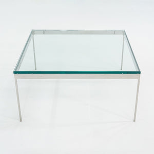 1995 TA.35G Square Coffee Table by Nicos Zographos for Zographos Designs in Stainless Steel and Glass