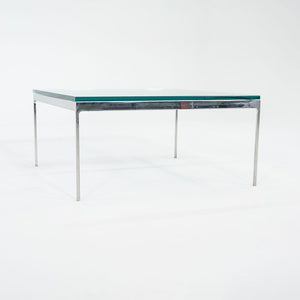 1995 TA.35G Square Coffee Table by Nicos Zographos for Zographos Designs in Stainless Steel and Glass