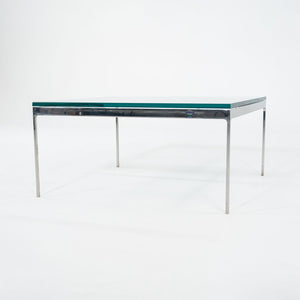 1995 TA.35G Square Coffee Table by Nicos Zographos for Zographos Designs in Stainless Steel and Glass