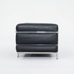 2006 LC3 Fauteuil Grand Confort Lounge Chair, Grand Modele by Le Corbusier, Pierre Jeanneret, Charlotte Perriand for Cassina in Chrome and Black Leather 1x Available