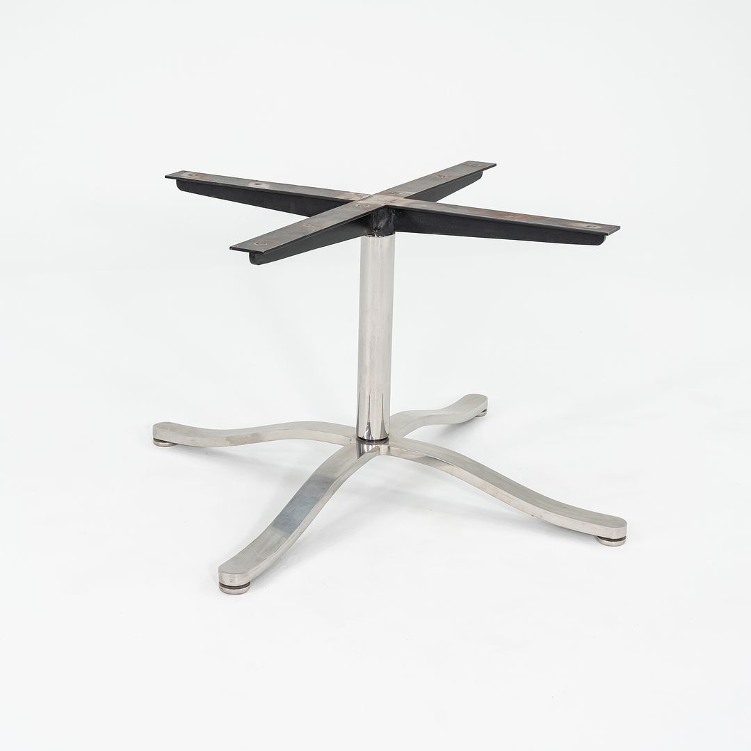 1990s Alpha Conference Table, Model TA.2.60M by Nicos Zographos for Zographos Designs in Polished Stainless Steel and Grey Marble