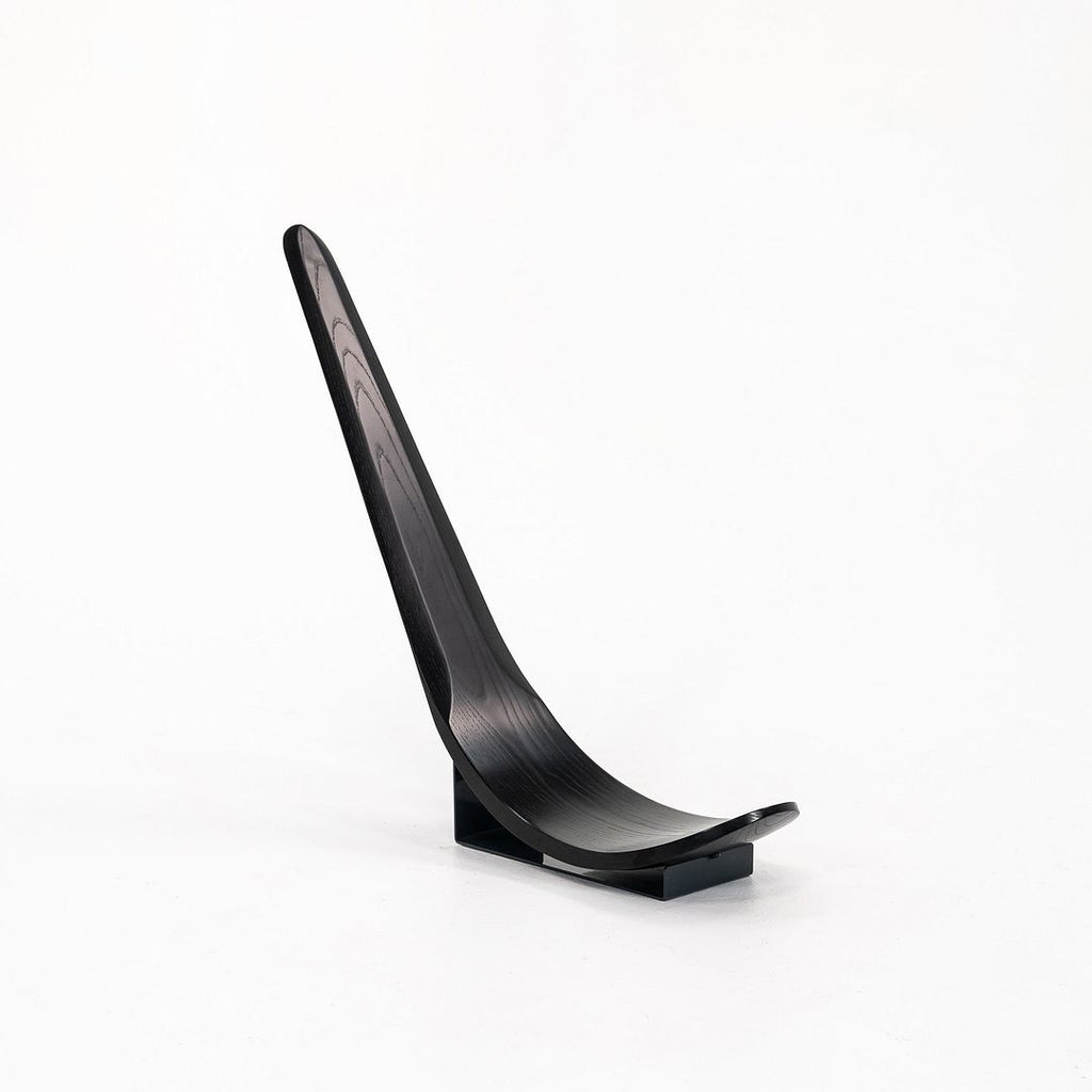 1991 Chip Chair by Carlo Mo for Tecno in Ebonized Oak and Enameled Steel