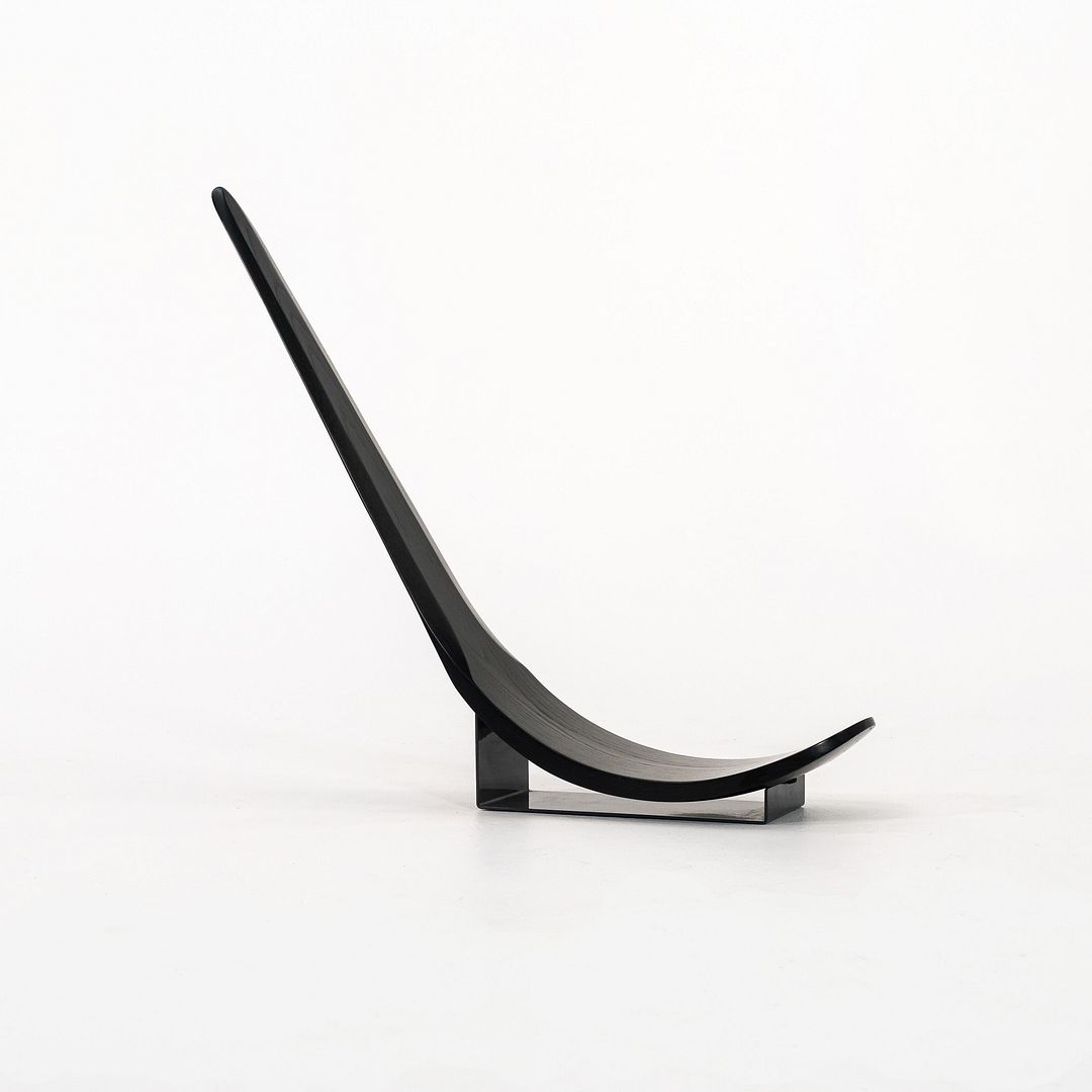 1991 Chip Chair by Carlo Mo for Tecno in Ebonized Oak and Enameled Steel