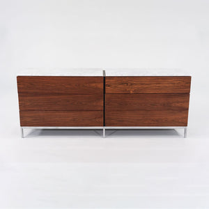 1950s Six-Drawer Rosewood Dresser by Florence Knoll for Knoll in Brazilian Rosewood and White Marble