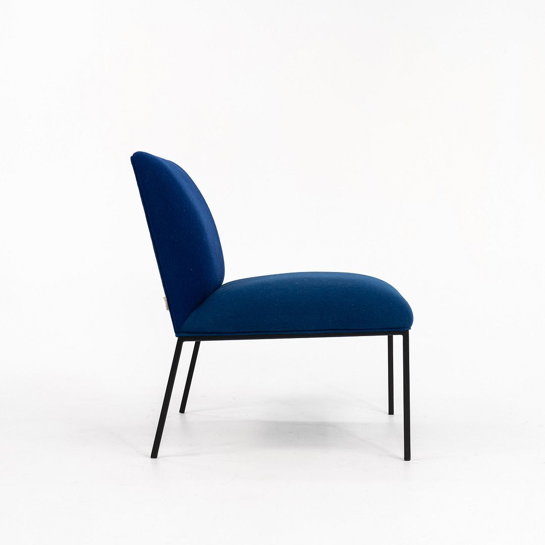 2018 Tondo Lounge Chair by Stefan Borselius for Fogia in Blue Fabric 4x Available