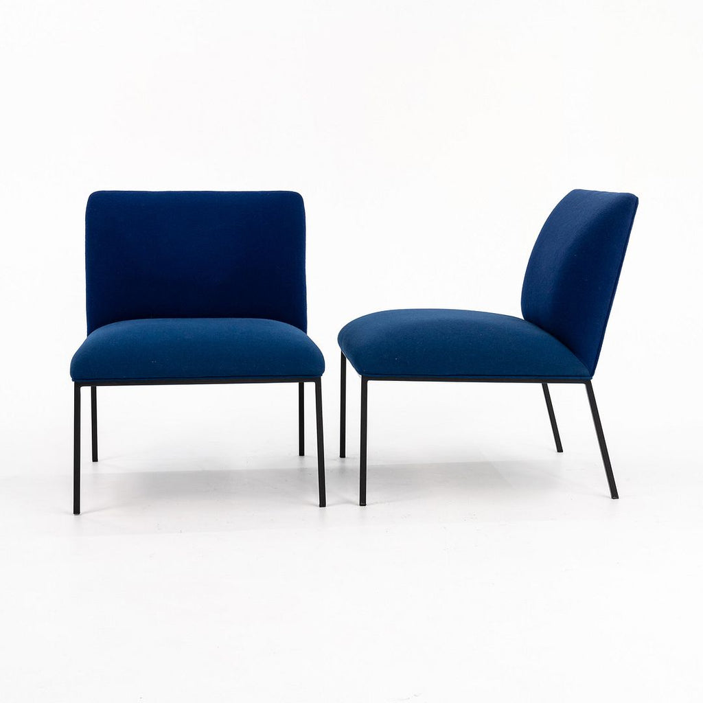 2018 Tondo Lounge Chair by Stefan Borselius for Fogia in Blue Fabric 4x Available